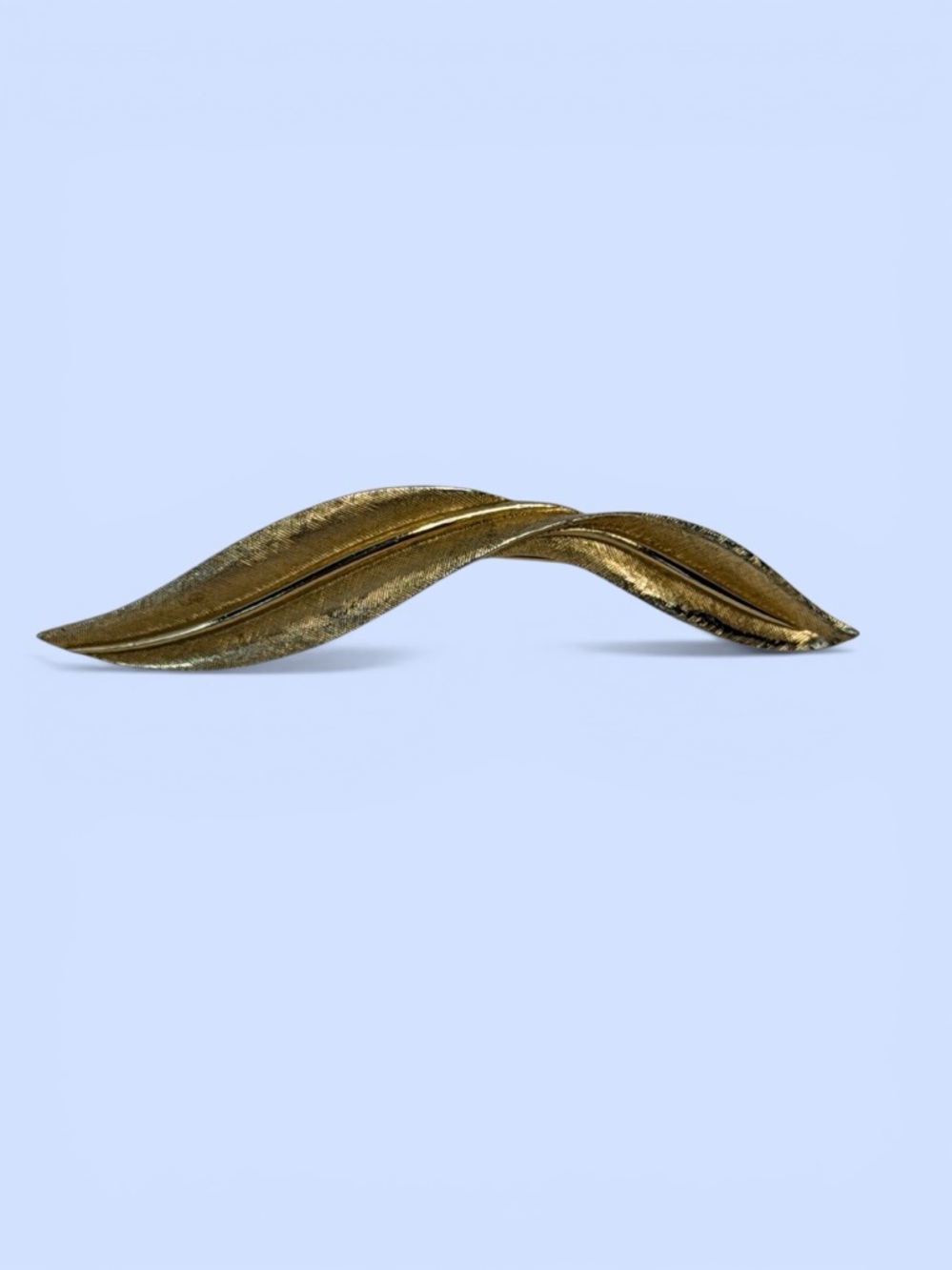 Crown Trifari Leaf Feather Brooch‎ Pin Alfred Philippe Vintage